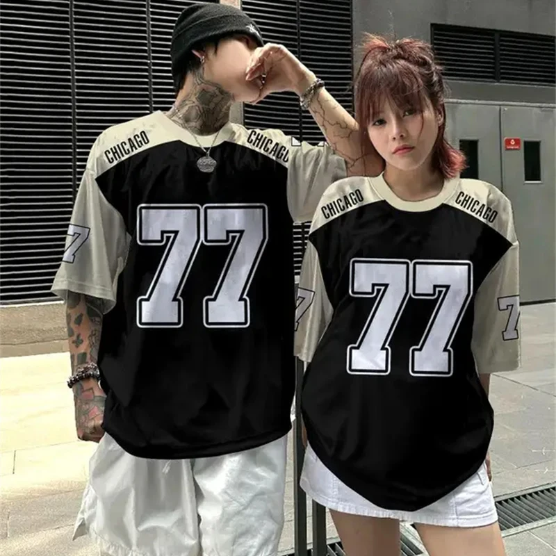 Fashion Short Sleeve Sports Basketball T-shirt For Men Lover Outdoor Breathable O-neck T Shirts 2025 Summer Couple Plus Tee Top image 4