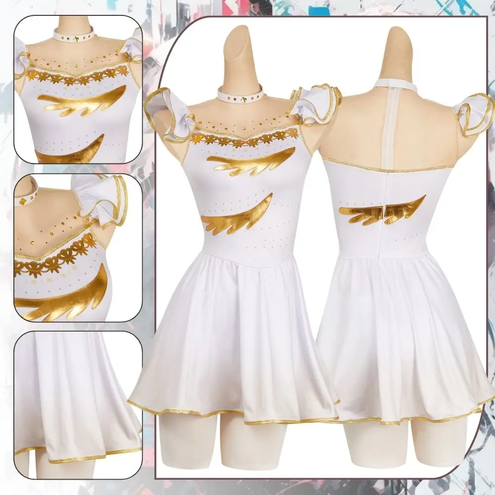 

Fantasia Anime Medalist Yuitsuka Inori Cosplay Women Costume Girls Female Dresses Disguise Outfits Halloween Carnival Suit