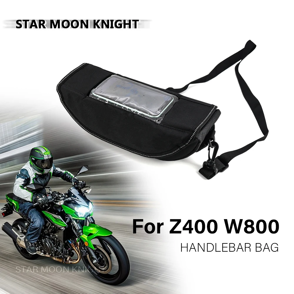 

Motorcycle Accessories Waterproof Bag Storage Handlebar bag For Kawasaki Z400 ABS W800 Z 400 W 800 Z250 Z 250 Travel Tool bag