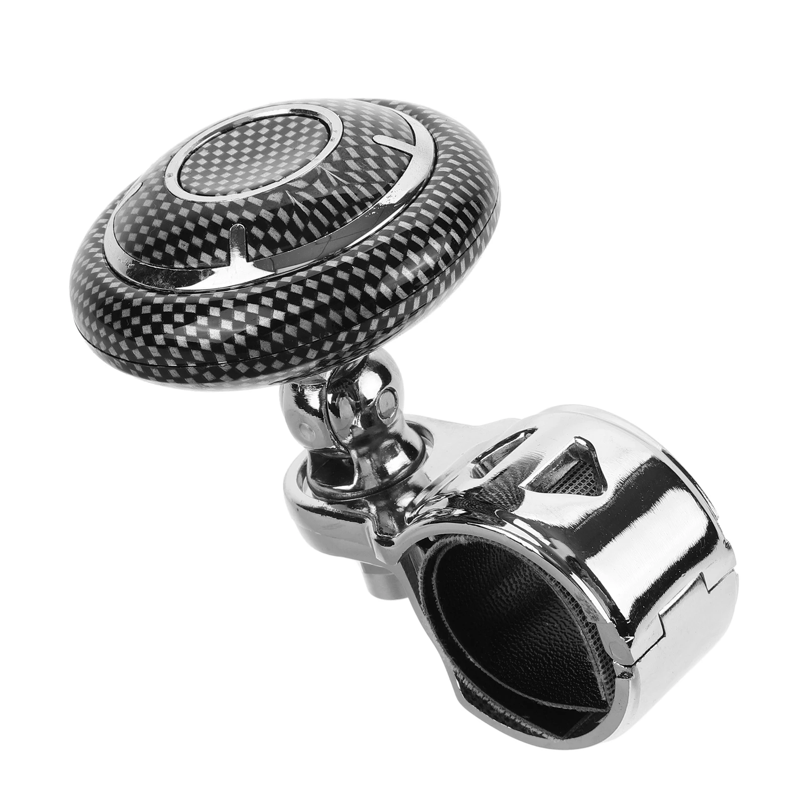 

1Pcs Carbon Fiber Steering Wheel Ball Knob Universal Assist For Driving Vehicles
