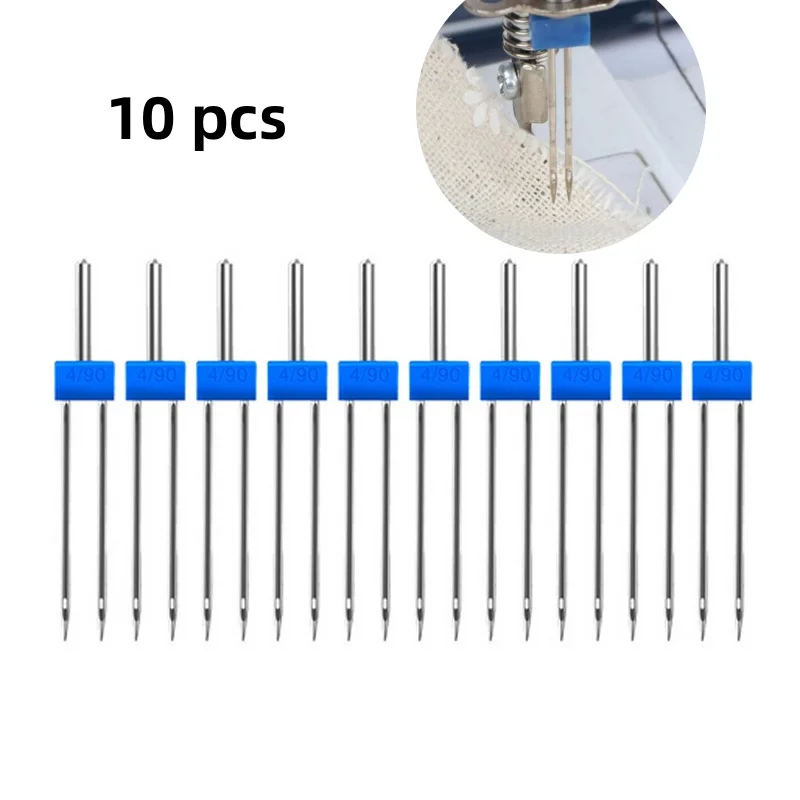 2-10PCS Sewing Machine Needles Double Twin Stretch Needles Pins with Plastic Box for Household Sewing Machine DIY Sewing Tools