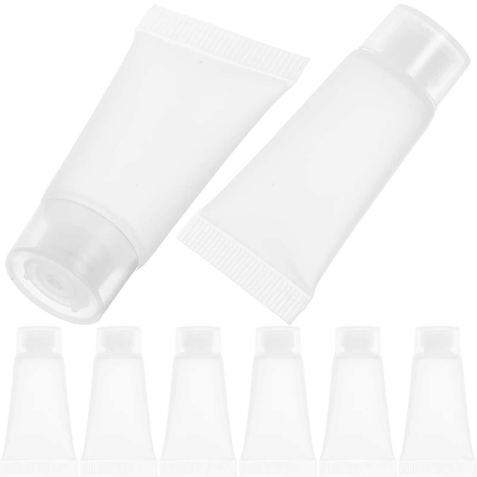 

50 Pcs Empty Refillable Tube Bottle Mouthwash Dispenser Lotion Squeeze Travel Size Cream Tubes Protector Shampoo