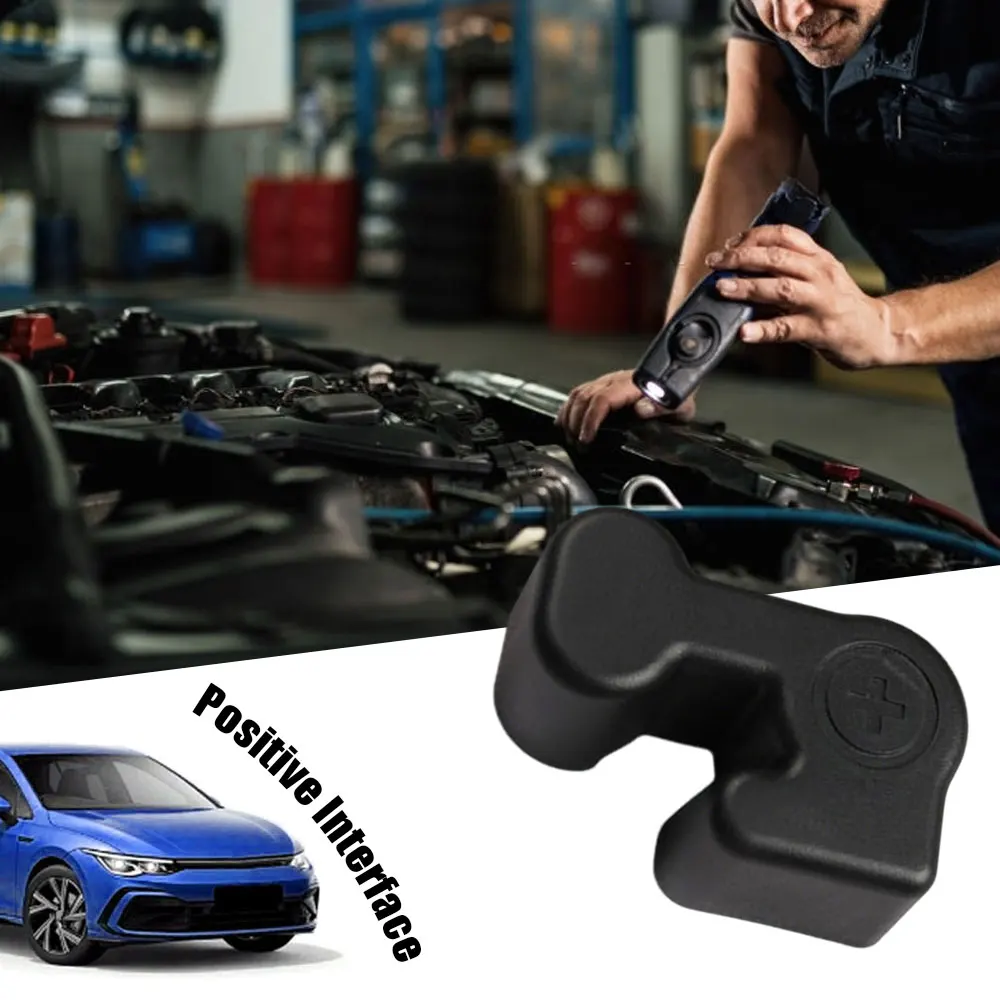 

1x автомобильный аккумулятор двигателя, пылезащитный защитный чехол, положительный интерфейс, водонепроницаемая декоративная крышка, автоаксессуары для Vw Golf 5 6 7