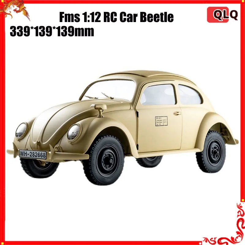 Fms 1:12 RC Car Beetle Remote Control Climbing Off road Vehicle Simulation Retro Electric Model Car Collection Gift Boy Gift