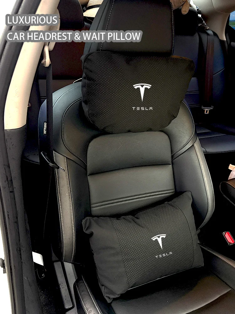 Do Tesli Model Y Juniper Tesla Model 3 Highland Wnętrze Model S Części Akcesoria samochodowe Zagłówek samochodowy Poduszka samochodowa Poduszka lędźwiowa 2025 2024 2023 2022 Etui na klucze — 2