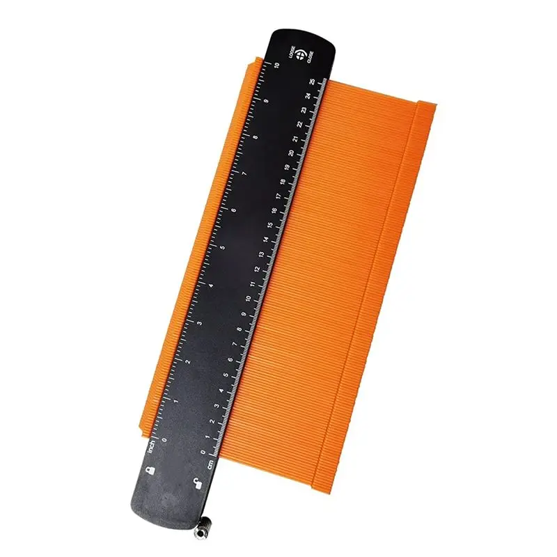 A89X 10 Inch Super Gauge Shape and Outline Tool, Contour Gauge Profile Tool with Lock, Measuring Tools Shape Duplicator