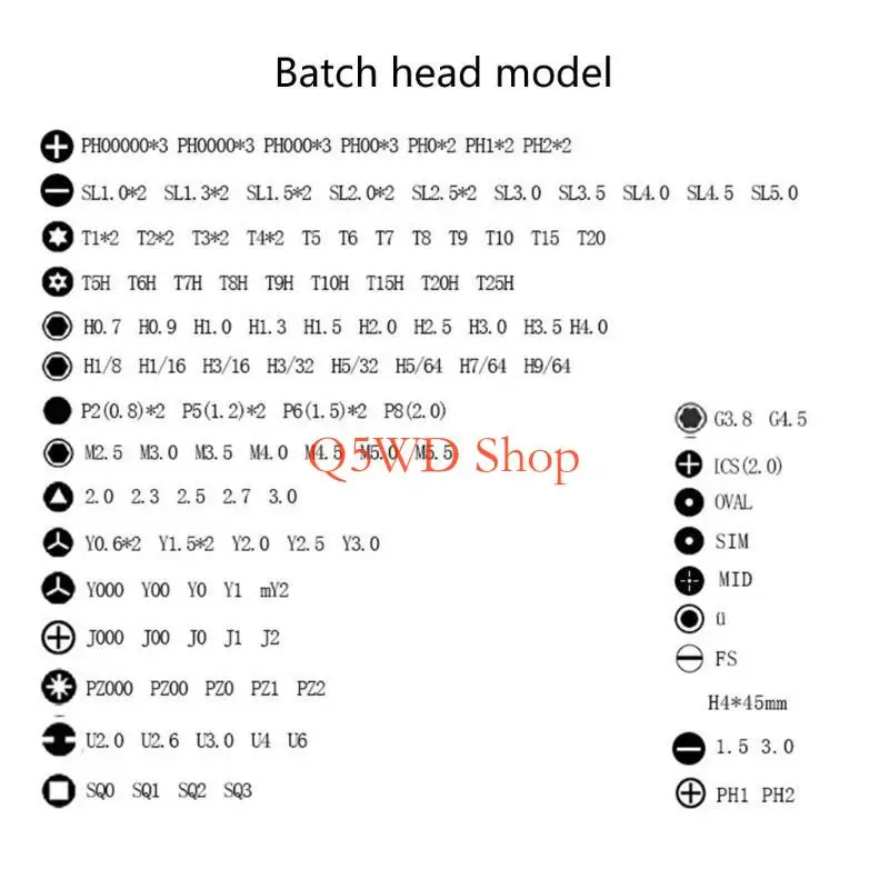 Q5WD 152 in 1 Multifunctional Precise Screwdriver Set Electronic Jewelry Repair Tool