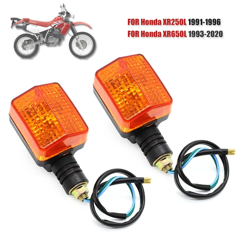 Kierunkowskaz motocyklowy 12V, lampa migająca, bursztynowy tylny sygnalizator kierunku dla Honda XR 650L 1993 - 2020, XR 250L 1991-1996