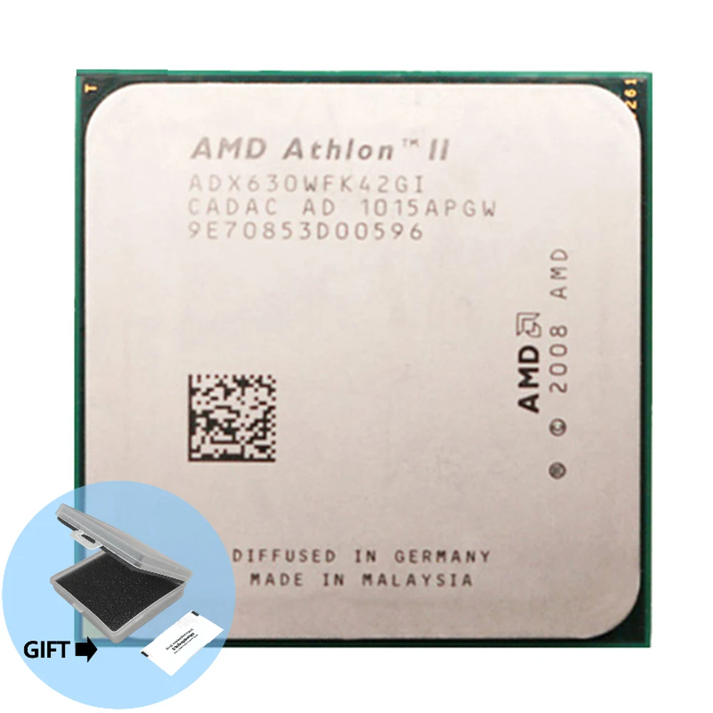 AMD أثلون II X4 630 2.8 GHz رباعية النواة معالج وحدة المعالجة المركزية ADX630WFK42GI المقبس AM3