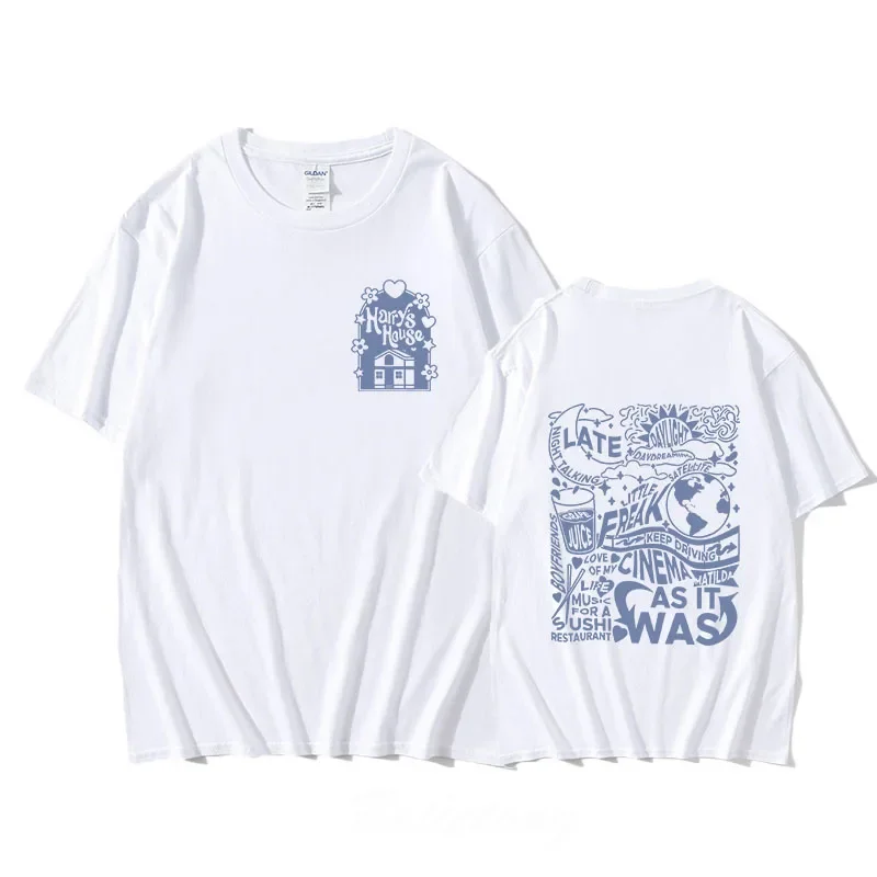 Fashion Harrys House Love of My Life Graphic T Shirts 100% Cotton T-shirts Short Sleeve Grammy Awards Men/Women Prevalent Summer