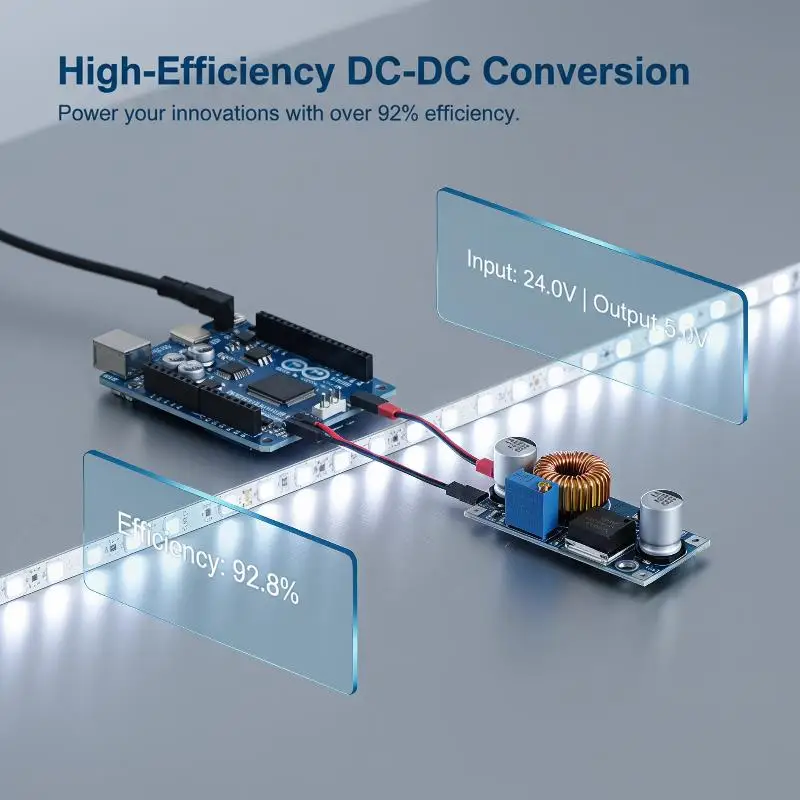 Stlxy XL4005 XL4015 DSN5000 Adjustable Step Down Module High Power DC DC Power Supply Better Than