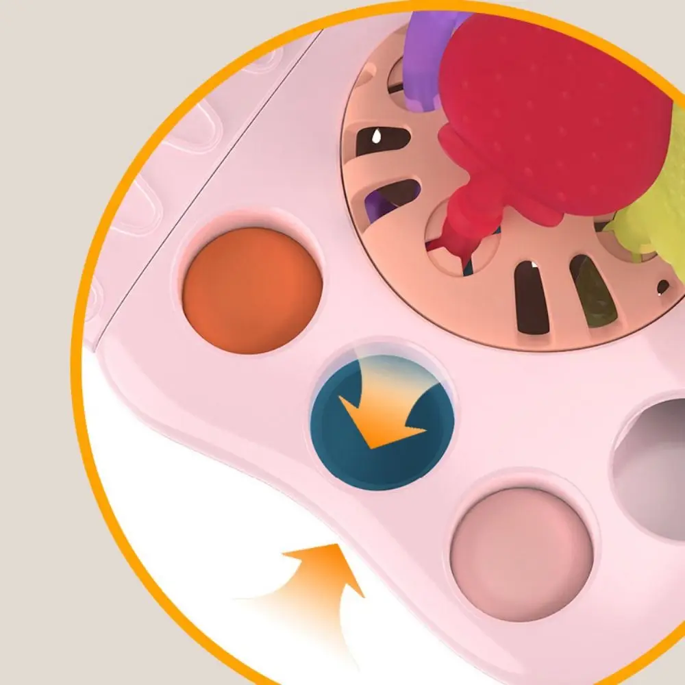 Cuerda de tracción Multicolor, función de dentición, botella de leche, desarrollo sensorial, inspirado en Montessori, empuje y tracción