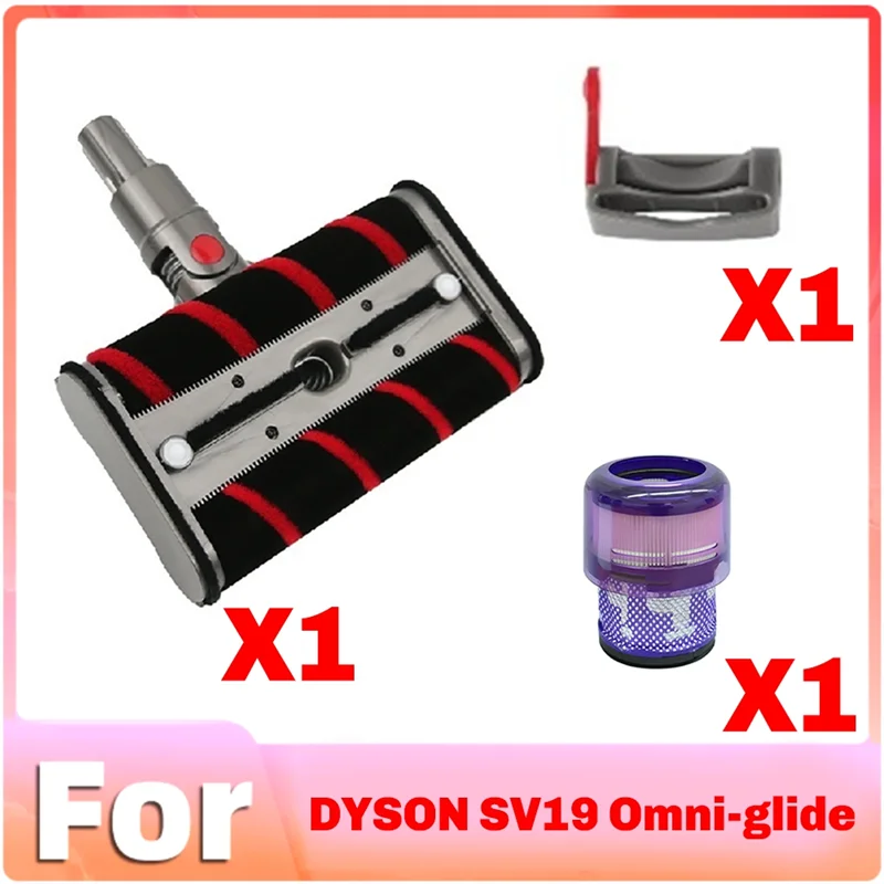 ABUD-For Dyson Omni-Glide Sv19/21 فراغ رئيس استبدال المحرك لينة الأسطوانة رئيس نظافة رئيس الأسطوانة فرشاة