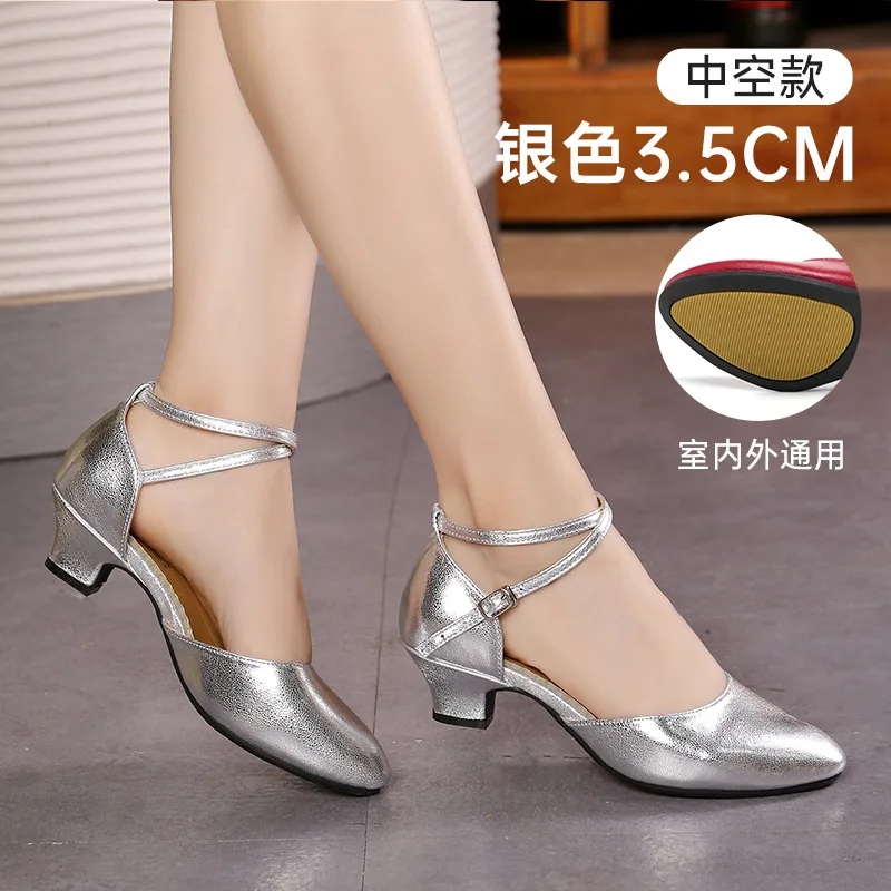 XIHAHA Mode Heels Square Dance Schuh Frauen Ballett Schuhe Mädchen Damen Samba Rumba Ballsaal Moderne Tango Tanzen Leistung