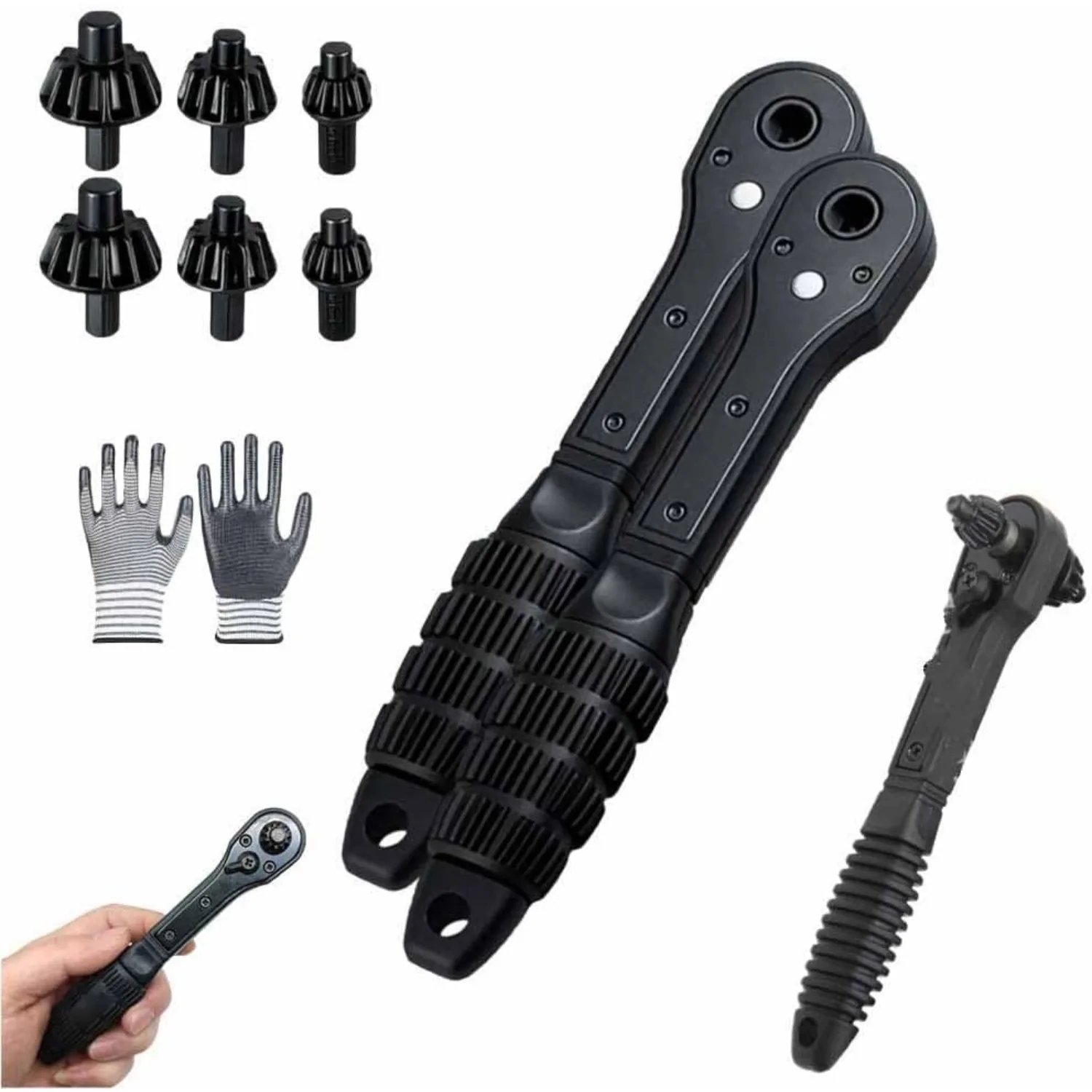 

2-in-1 Drill Chuck Spanner, 1/2" & 5/8" Quick Change, Universal Double Head Key for Electric Tools (2pcs)