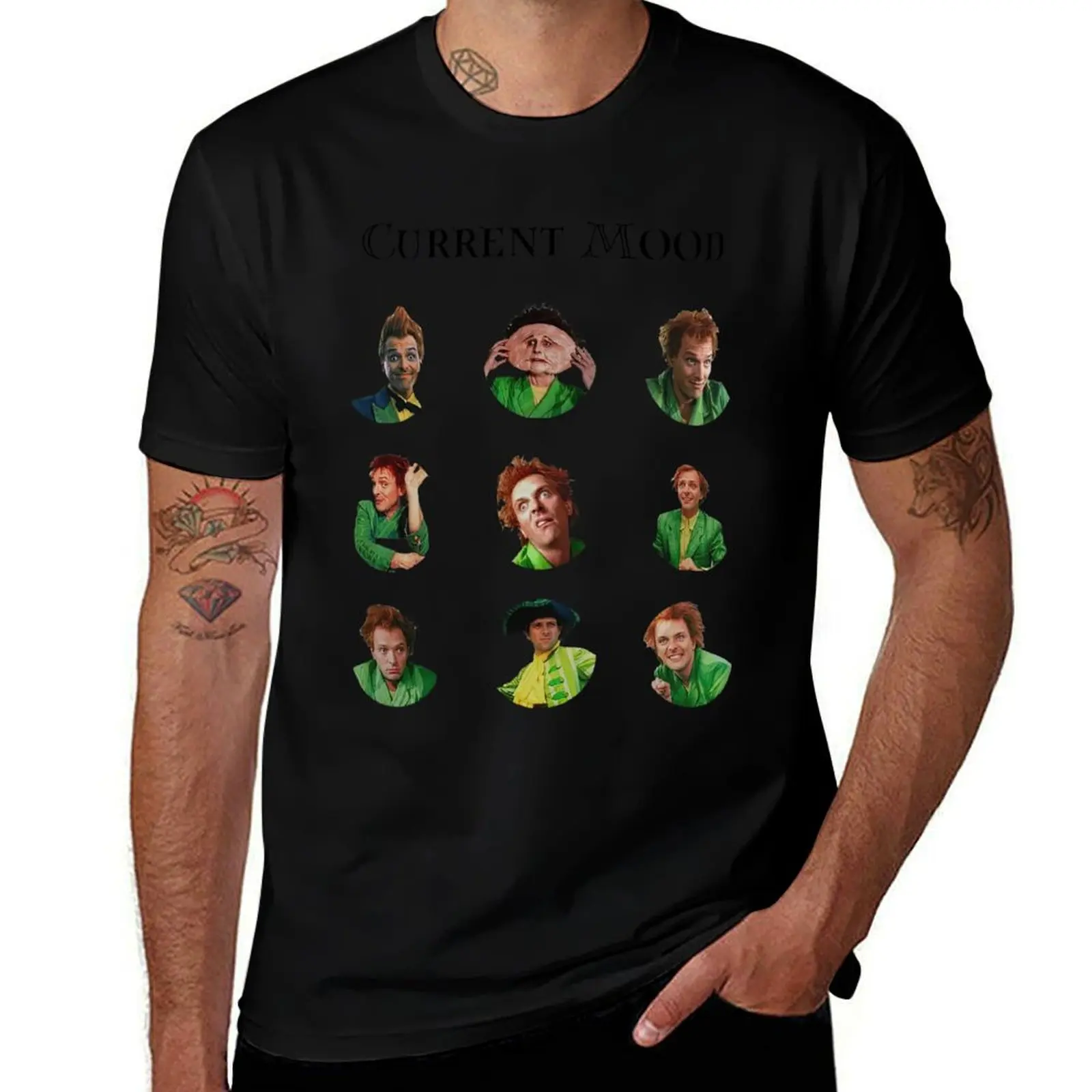 Current Mood T-Shirt Basic Crew Neck Short Sleeve Top T-Shirt