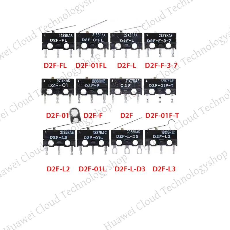 5/10 قطعة D2F-L L2 L3 01L L-D3 D2F-F-3-7 D2F-F D2F-01F-T1.47N Itinana Micro interruptor de viagem para interruptor de mouse Omron #2