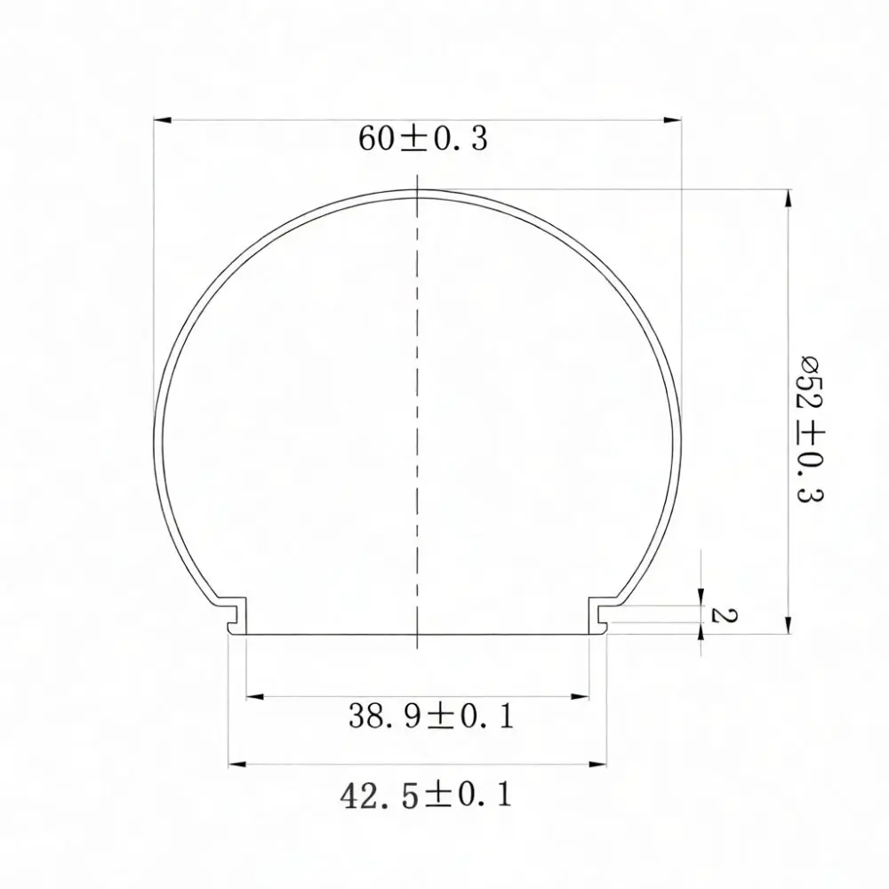 PC Diffuser Lampshade For LED Point Source Bulb Mirror Lamp Replacement Cover Durable Lighting Parts Milky White