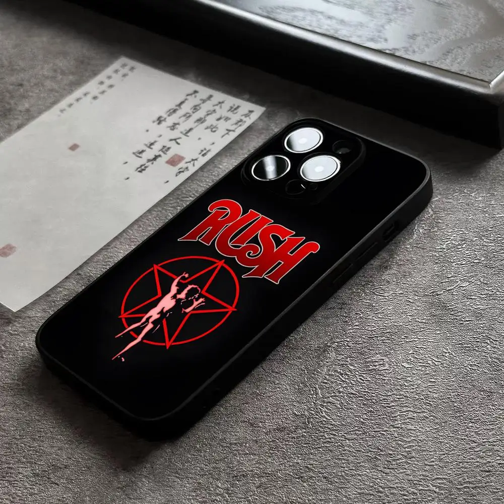Coque de téléphone célèbre R_RUSH ROCK BAND, étui arrière pour 15 Pro Max Iphone 17 14 16 Pro 12 13 Pro Max 11 Xr X Xs 8 7 Plus