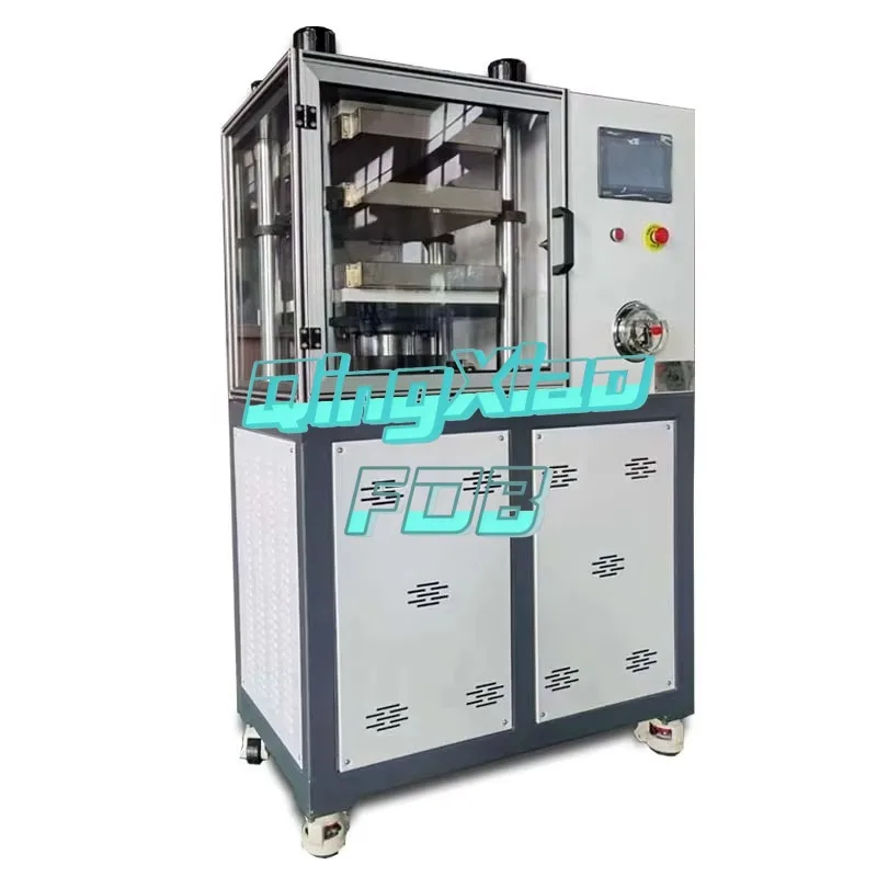 Flat Vulcanizing Machine Laboratory Rubber Plastic Tablet  Press 25T 50T Single Double Layer Water Electric Integrated  FOB High