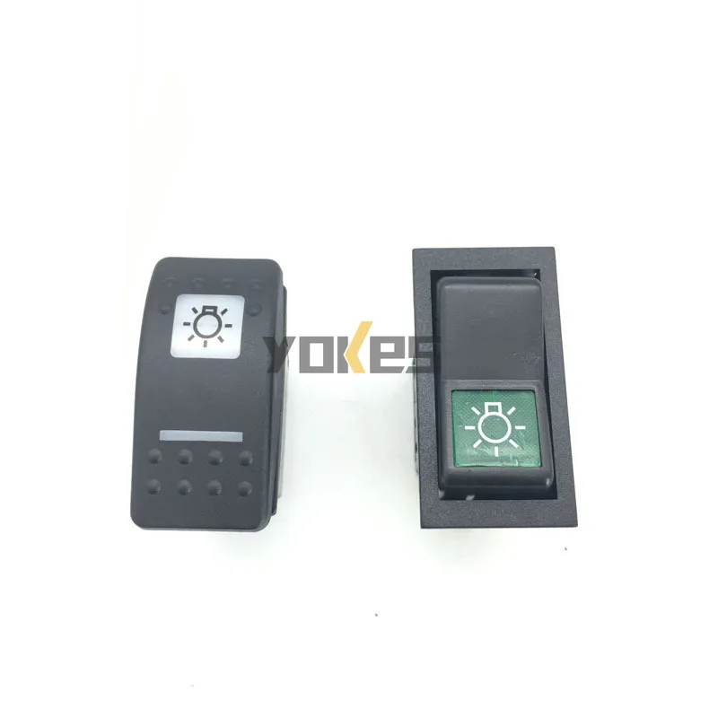 For Doosan DX DH Excavator Work Light Rocker Switch Cabin Control Panel Spare Parts
