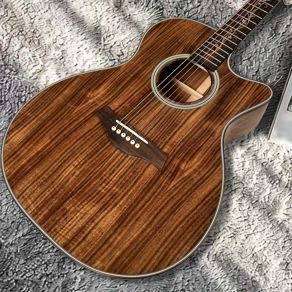 

Free Shiping Acoustic Guitar K24 Type 6 Strings Solid Mahogany Top Acoustic Guitar Refers To Playing Rosewood Fingerboard Folk