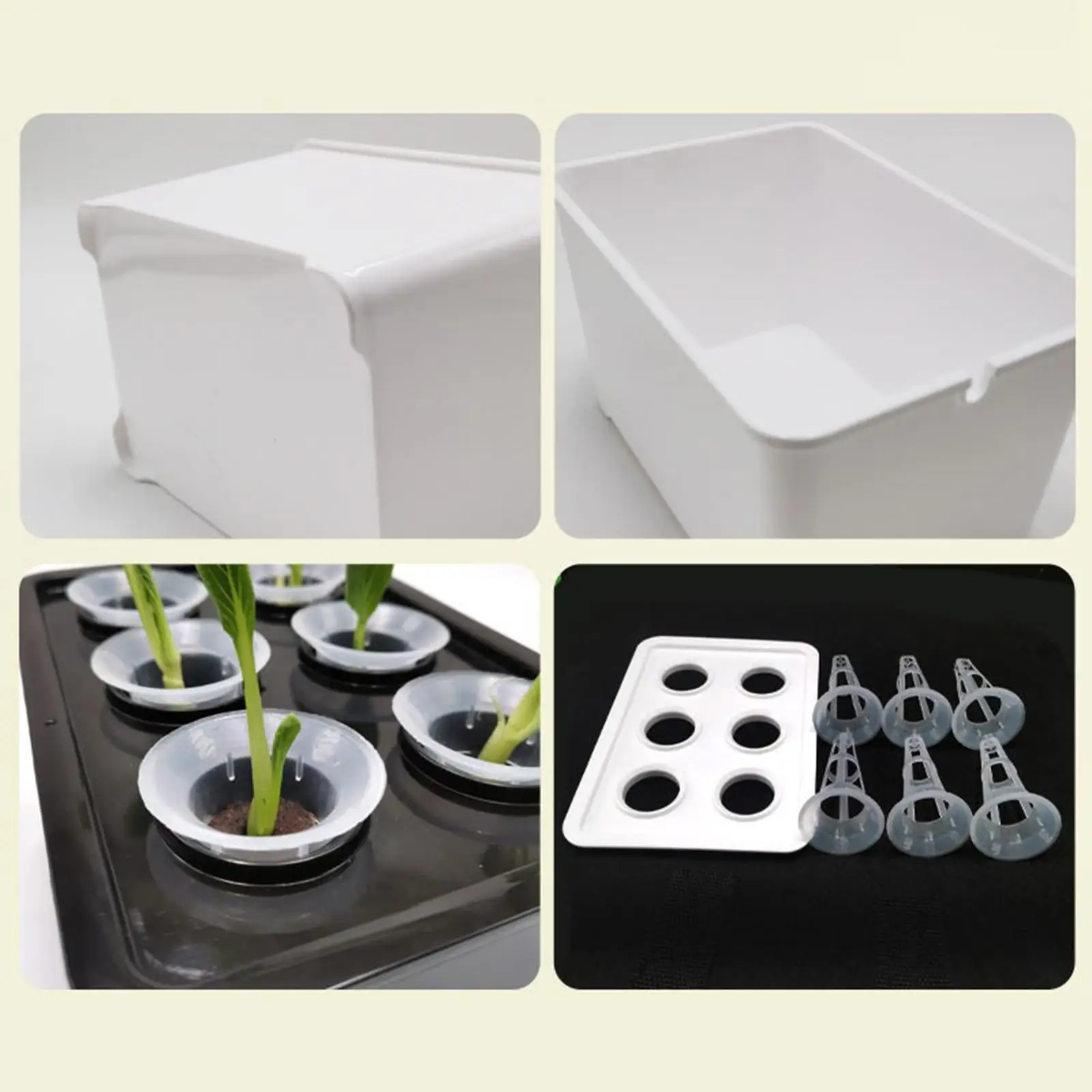 Indoor Hydroponic System Vegetable Plant Grower Box PP Plastic for Garden Lawn Office Balcony Easy Install for Beginners