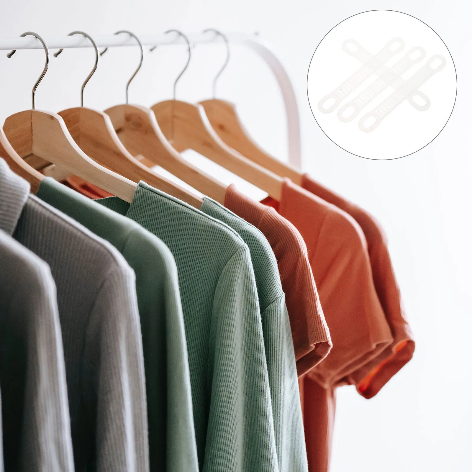 

50Pcs Anti-Skid Grips for Hangers Silicone Clothing Strips Prevent Sliding on Plastic Wood Hangers Ideal for Tanks and Light