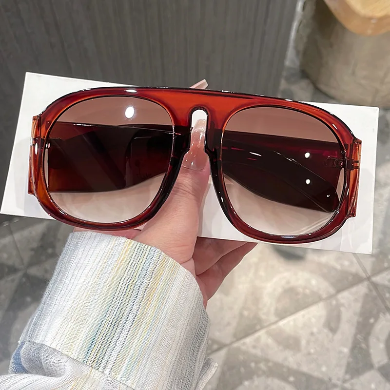 Vintage Luxury Brand Designer Sunglasses Oversized Pilot Sun Glasses Women For Men Shades Big Frame Popular Eyewear UV400 view 5