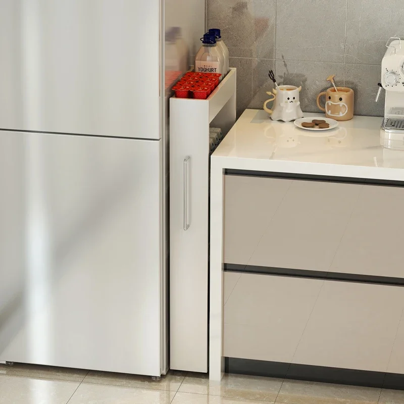 Storage gap ultra narrow cabinet edge seam refrigerator bathroom kitchen storage storage slot shelf side household