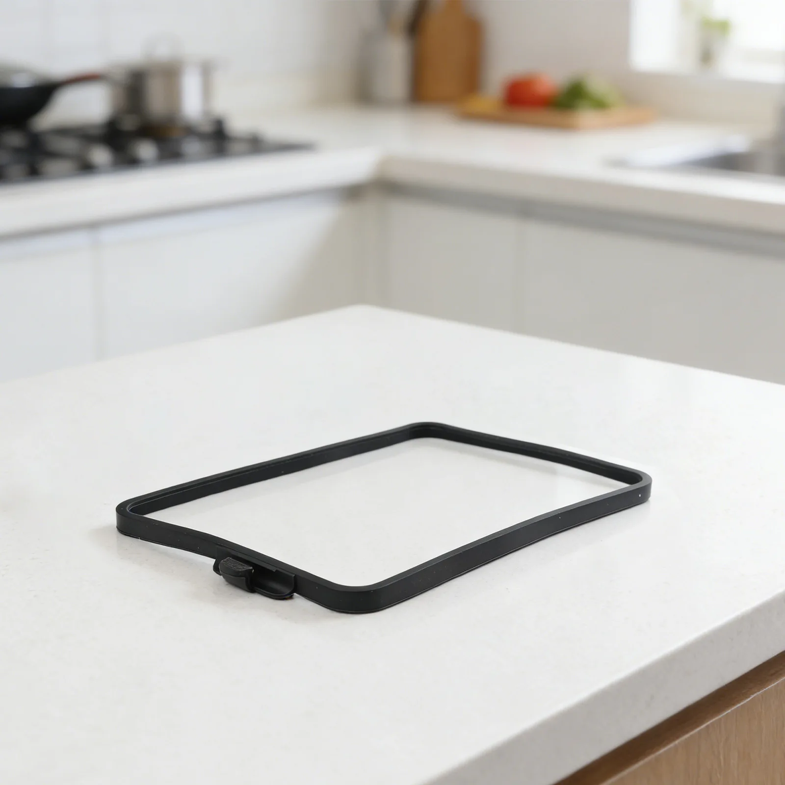 Precision-Fit Silicone Frame for TM7 Screen Including Pen Slot to Enable Full Touch Functionality and Reduce Edge Vulnerability