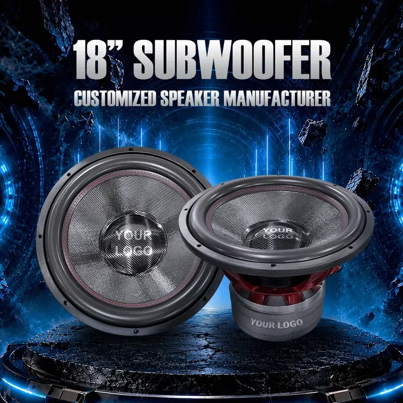China Speaker Supplier 18 Inch Subwoofer Car 4 Inch Voice Coil RMS 5000W Dual 2 Ohms Dual 4 Ohms Aluminum Frame