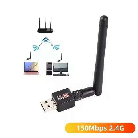 150Mbps USB WiFi Adapter 2.4GHz 802.11n/g/b Wireless Network Card Ethernet USB Dongle LAN PC WiFi Receiver