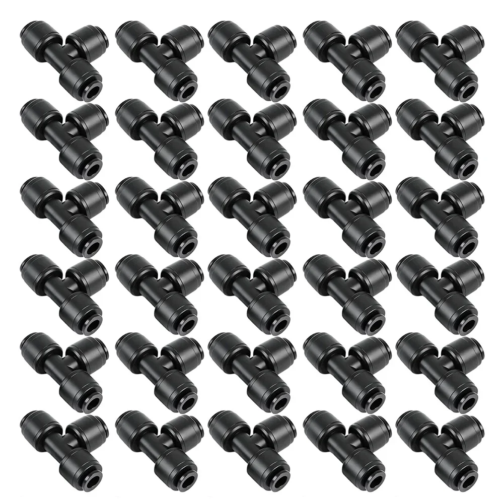 Garden Irrigation Parts Quick Connect Tees Efficient Water System Fast Installation Design Deformation Resistant