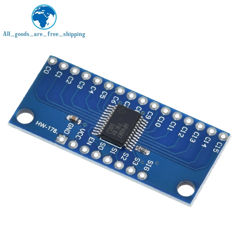 TZT – multiplexeur numérique analogique à 16 canaux cd744067, Module de carte de dérivation pour Arduino