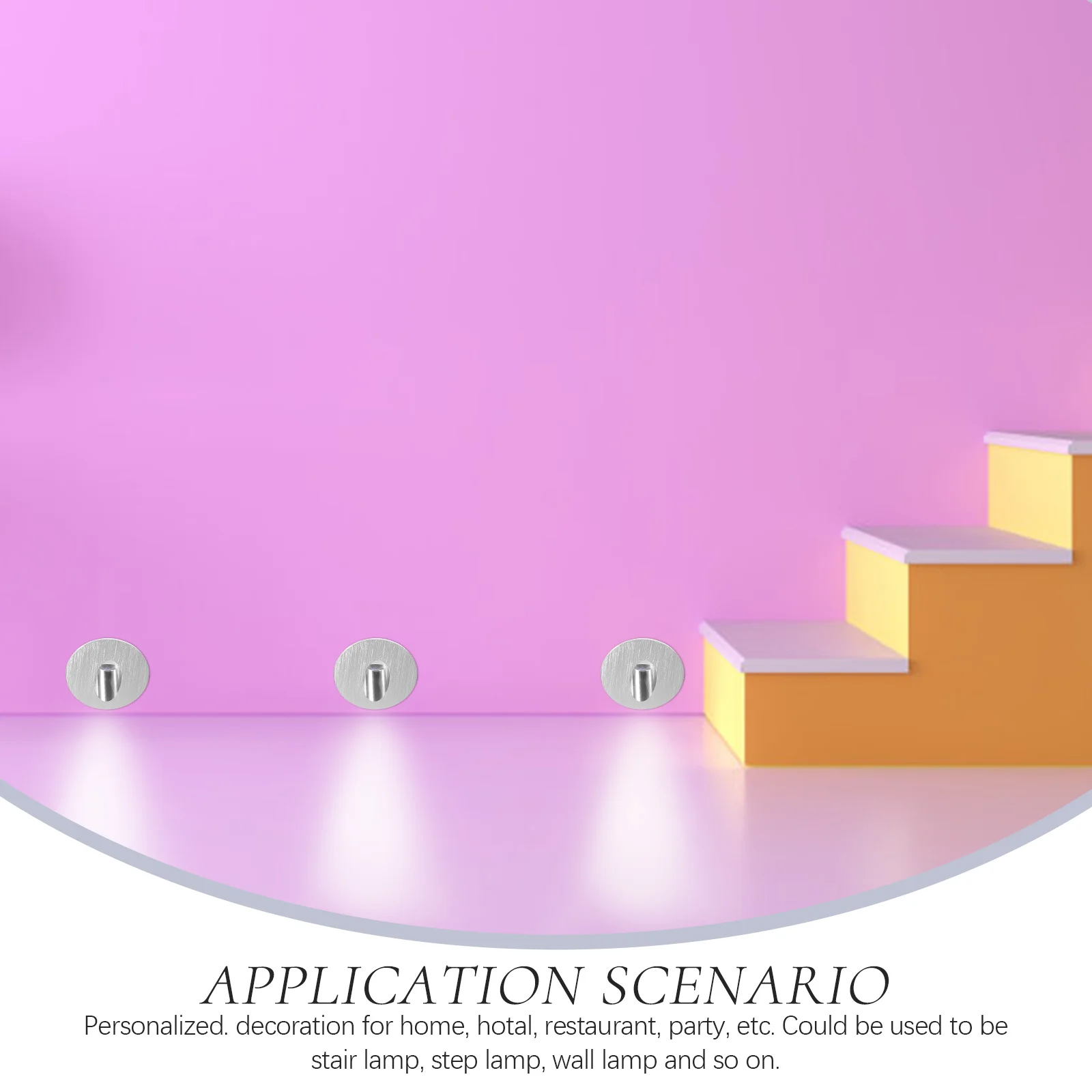 

Creative Aluminium Alloy Wall Sconce Light Energy Saving Stair Step Lamp for Home Hotel Restaurant Party Use Solar Light