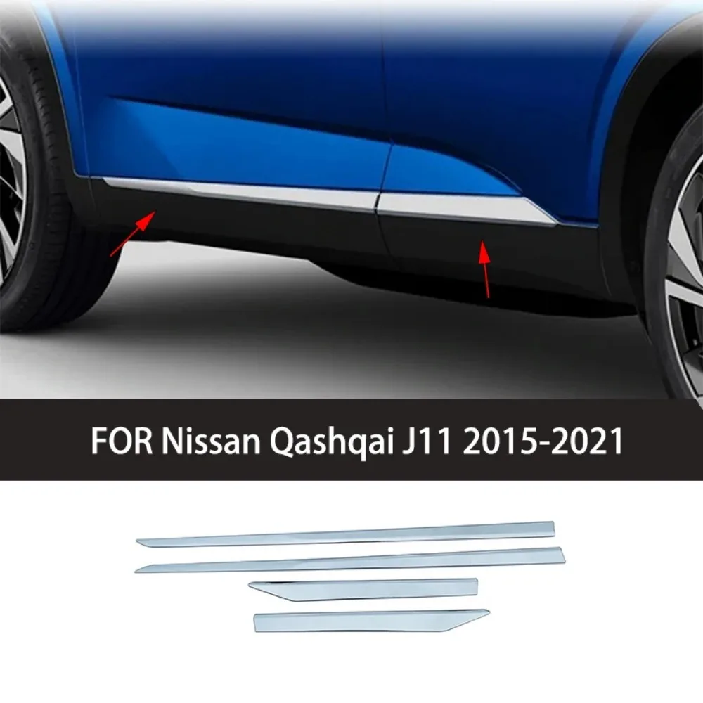 

Car Accessories For Nissan Qashqai J12 2022 2023 2024 2025 ABS Chrome Body Kit Side Door Car Body Molding Cover Trim