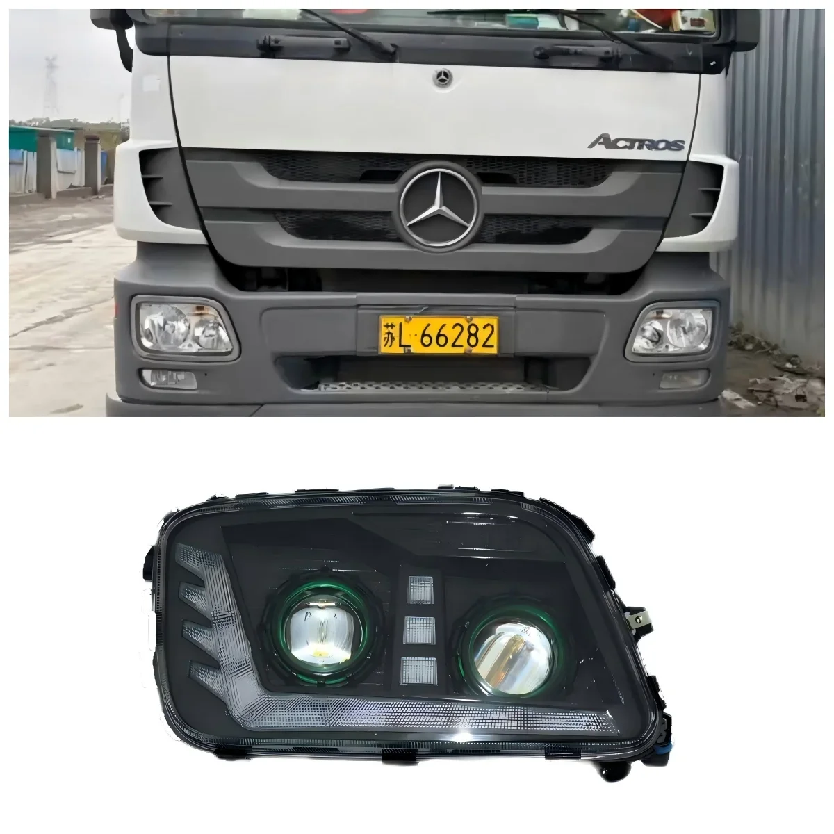 

1 шт. 24 В полный светодиодный головной фонарь 9438201461 9438201561 для фар Mercedes Benz Actros MP3 MEGA