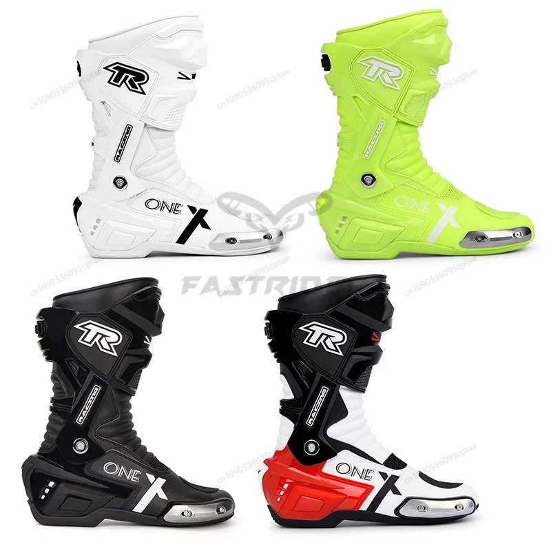 

Adult Tiger X-one Motorcycle Boots Track Riding Racing Botas Men Zapatone Anti-Fall Protector Zapato Moto Moto Accesorios 39-45