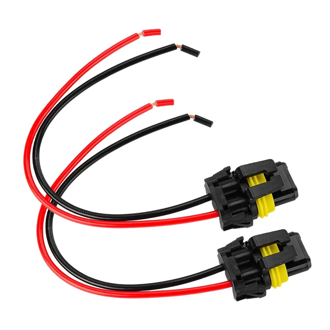 Fotografia 3: 2 unidades carro 9012 HIR2 cabeça lâmpada conector fio cablagem plugue trança 12V