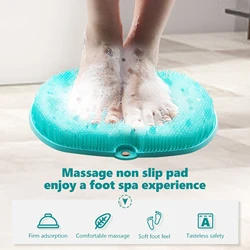 Shower Foot Scrubber Massager Cleaner, Acupressure Mat with Non-Slip Suction Cups, Improve Circulation, Exfoliation,Massage Mat