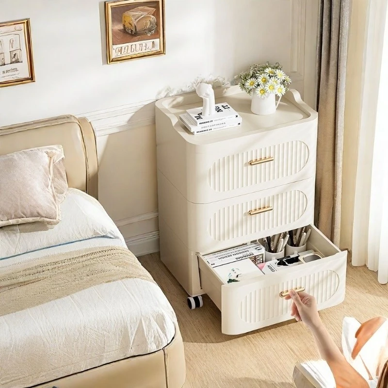 

Snacks Living Room Drawer Storage Cabinet Light Luxury Bedside Household Locker Bedroom Chest Removable Locker