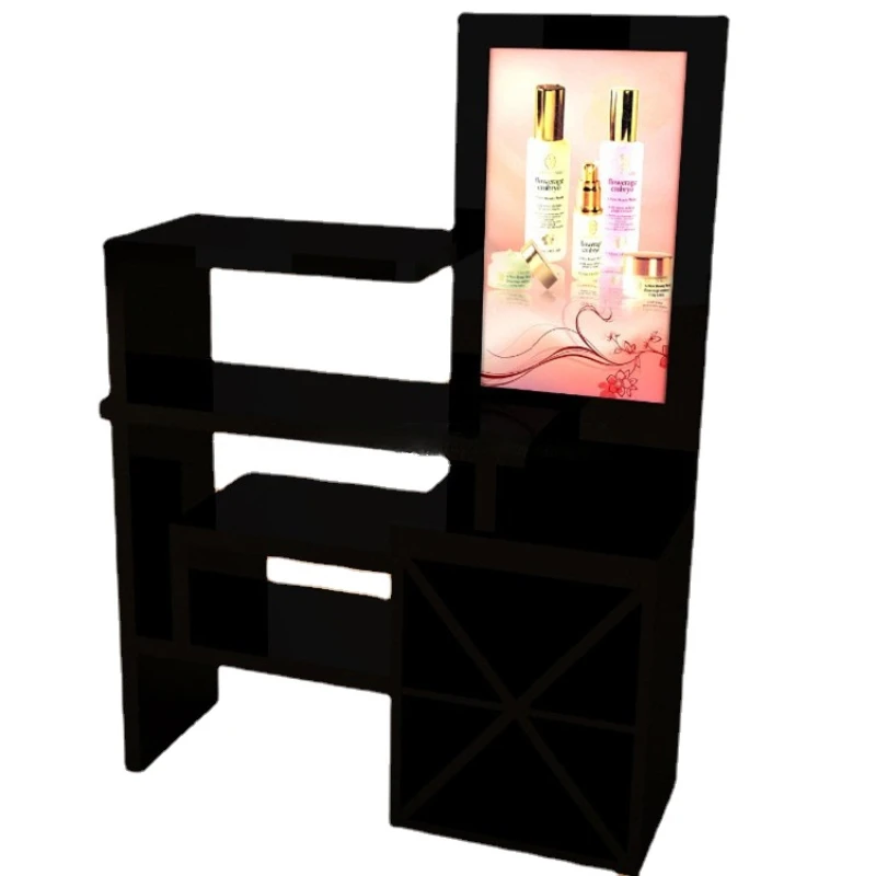 multi-material luxury cosmetics store decoration display stand makeup display stand