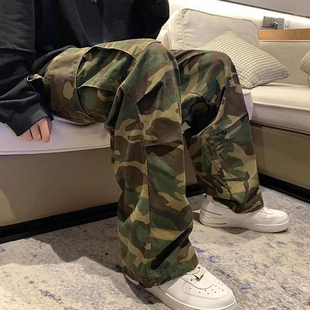 Camouflage Pants Men Fashion Cargo Pants Casual Vintage Style Jogging Homme Trendy Loose Trousers for men pantalones hombre