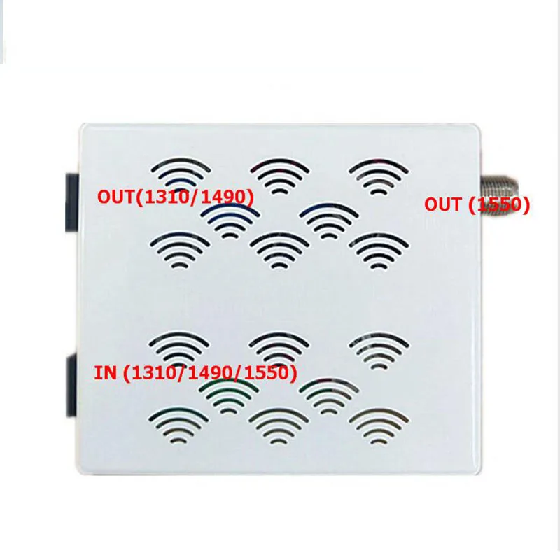 Imagem -03 - Ftth Catv Mini Receptor Óptico Receptor Óptico de Fibra Única com Polegada Wdm F-cabeça de Saída Oferta Especial Atacado 10 Pcs