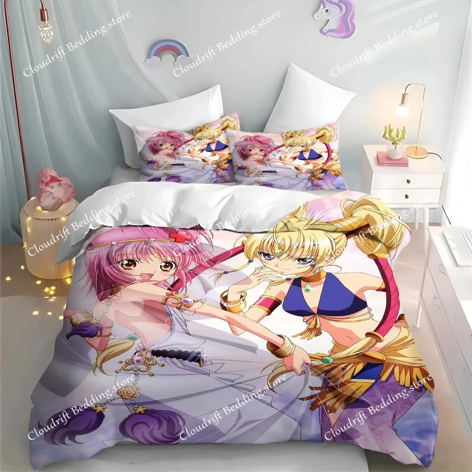 

Комплект постельного белья с принтом аниме Shugo Chara для мальчиков и девочек, размеры Twin, Queen, King, пододеяльник, наволочка, домашний текстиль для мальчиков и взрослых