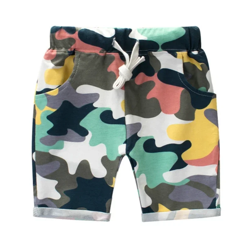 2023 Nieuwe Mode Zomer Kinderen Katoenen Shorts Voor Jongens Camouflage Peuter Broek Kids Strand Korte Baby Meisjes Casual Sport Broek