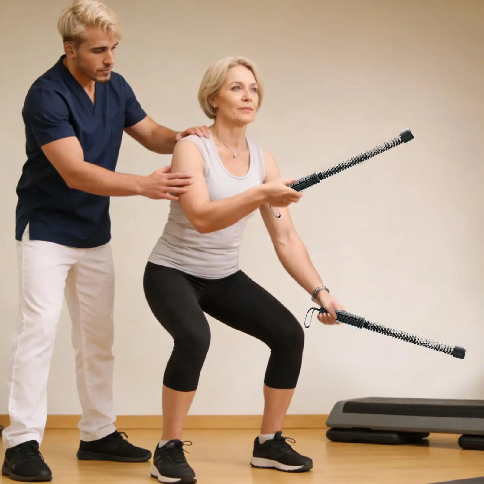 

2 беспроводных портативных каната для фитнеса, тренировочные канаты для кардио, тренировки мышц рук и груди