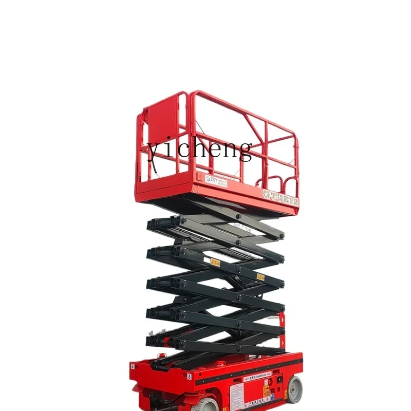 

TQH lift mobile scissor electric hydraulic lifting platform small self-propelled lifting and climbing aerial work vehicle