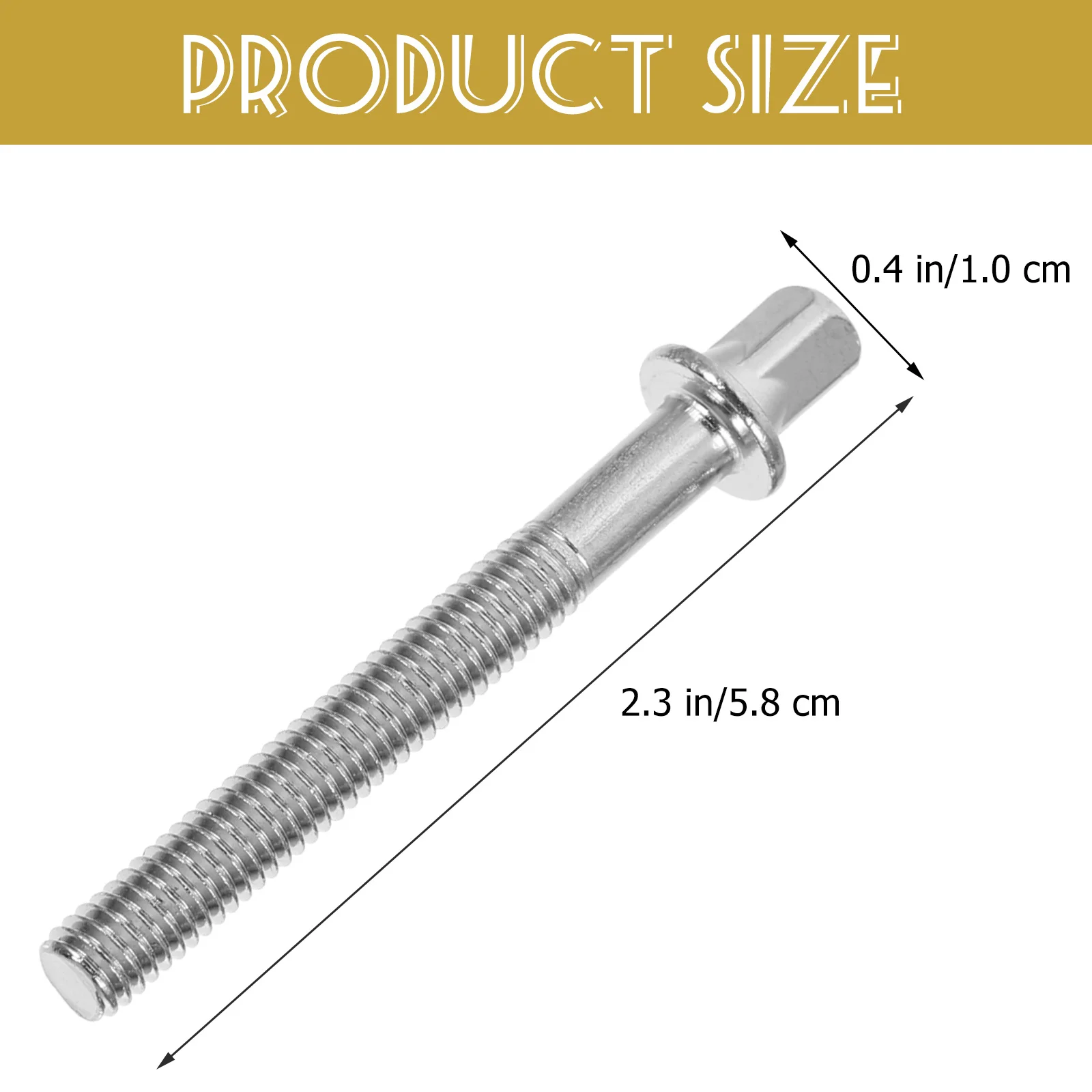 

6Pcs Jazz Drum Mounting Screws Durable Tension Rods Replacement for Electronic Guitar Drum Parts Musical Instrument